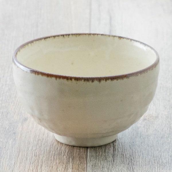 日本製 COTON 簡約 木棉白 棕色線條 日本碗盤系列