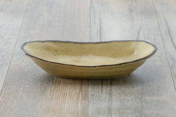 日本製 Brownie系列餐盤 | 船型長盤 咖哩盤 圓盤 不規則盤