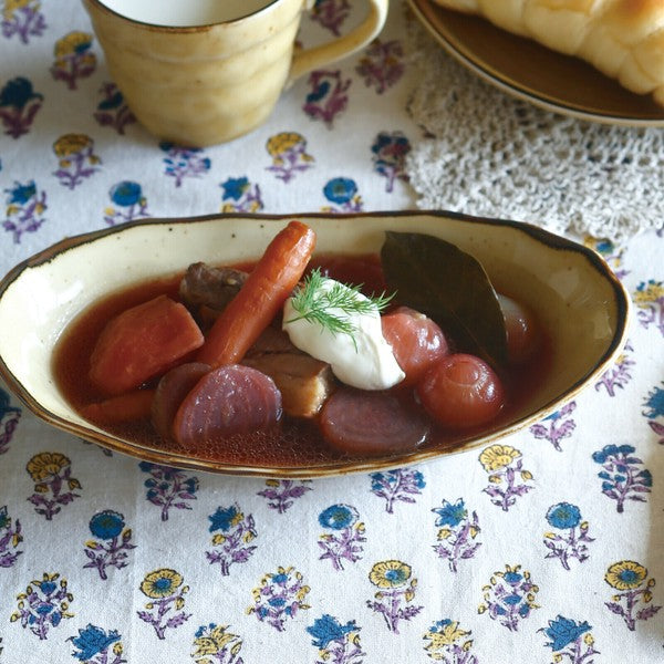 日本製 Brownie系列餐盤 | 船型長盤 咖哩盤 圓盤 不規則盤