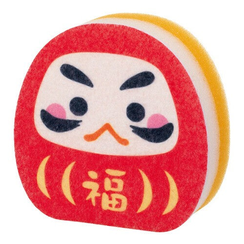 日本 開運達摩造型清潔海綿 | 廚房海綿 造型菜瓜布