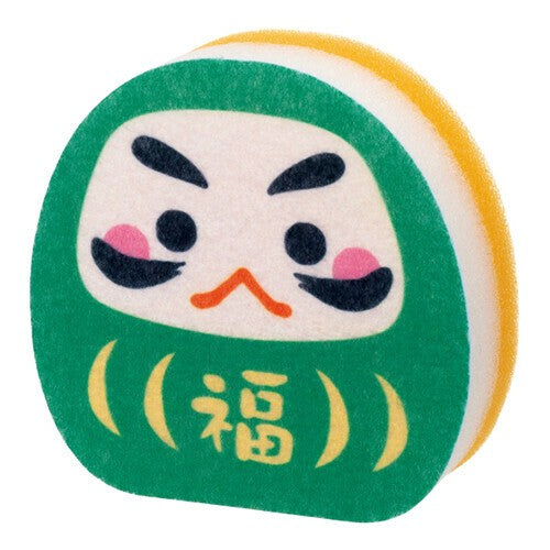 日本 開運達摩造型清潔海綿 | 廚房海綿 造型菜瓜布