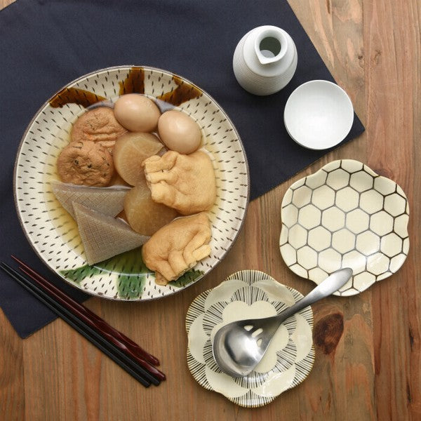 日本製 波佐見燒 natural69 粉引花型餐盤 | 陶瓷盤 餐盤 日式餐盤 淺盤