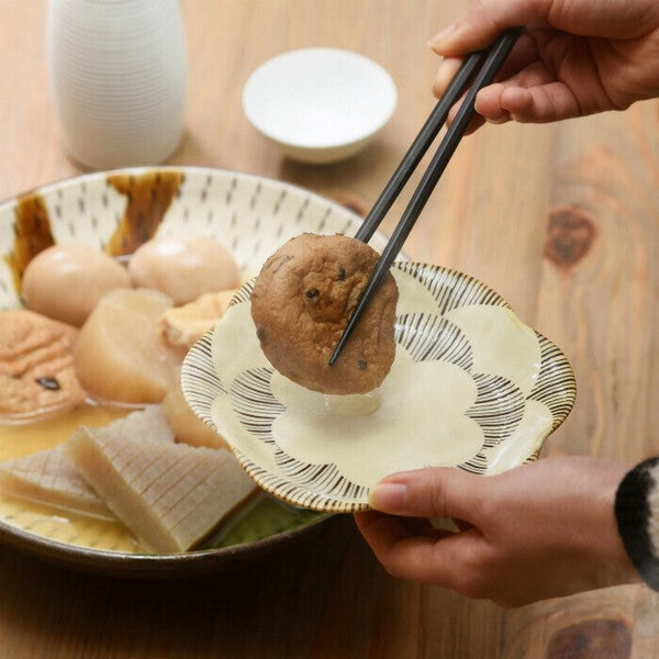 日本製 波佐見燒 natural69 粉引花型餐盤 | 陶瓷盤 餐盤 日式餐盤 淺盤