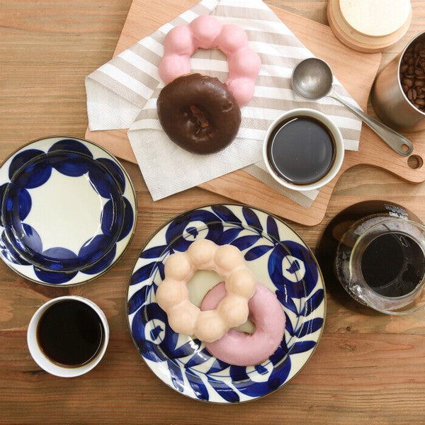 日本製 波佐見燒 natural69 焦吳須手繪圓盤 | 餐盤 甜點盤 菜盤