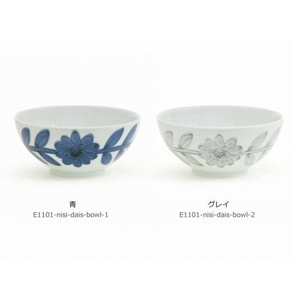 日本製 波佐見燒 北歐雛菊陶瓷碗 | 飯碗 湯碗 寬口碗 深碗 小丼碗 花朵碗 陶瓷飯碗 西山窯