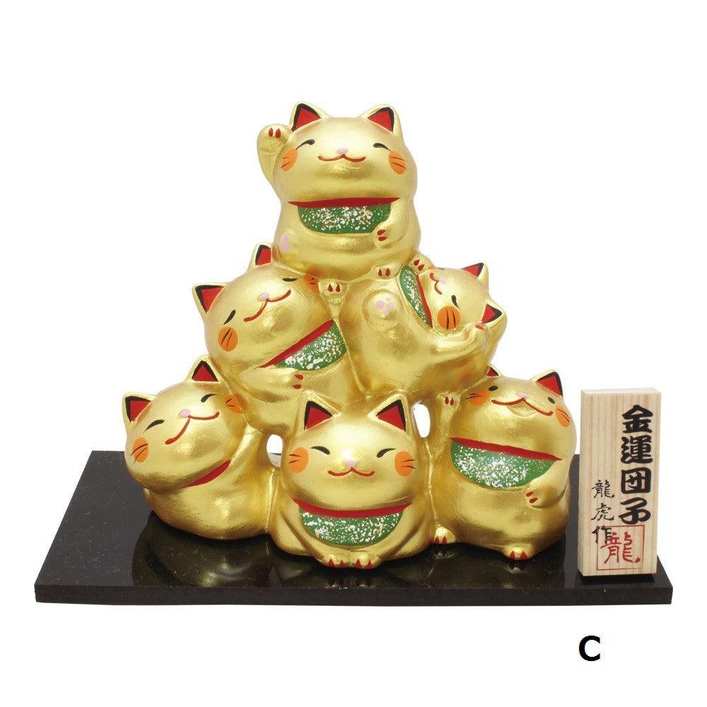 龍虎堂 幸福團子擺飾│金運版 招財貓 達摩 貓頭鷹 青蛙