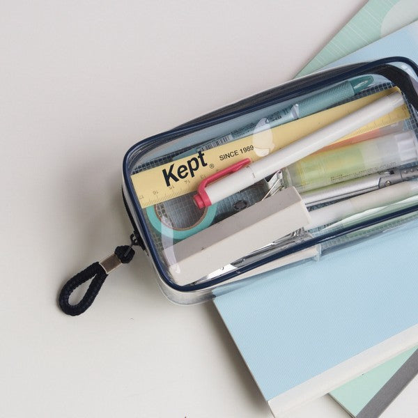 日本 RAYMAY 藤井 Kept 透明網格化妝包 | 收納袋 文具收納 小物收納 萬用袋