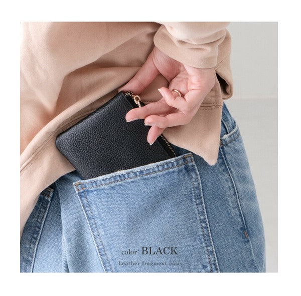 日本 LIZDAYS 超薄真皮短夾 | 輕薄隨身 L型皮夾 小皮夾 卡包 零錢包 男女通用 多色