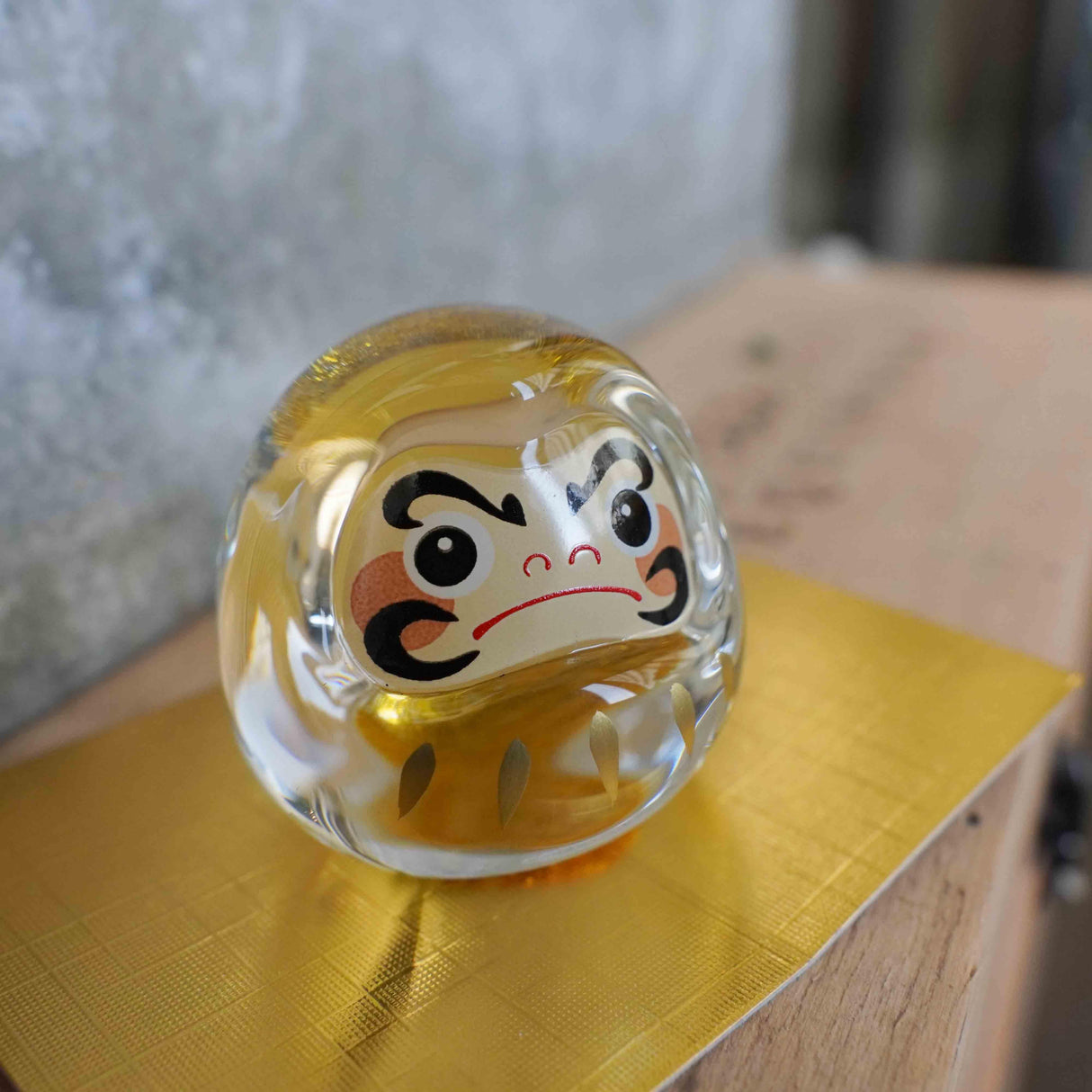 日本 金彩硝子 招福萬來 玻璃達摩組|裝飾品擺件 開店賀禮 入厝禮物