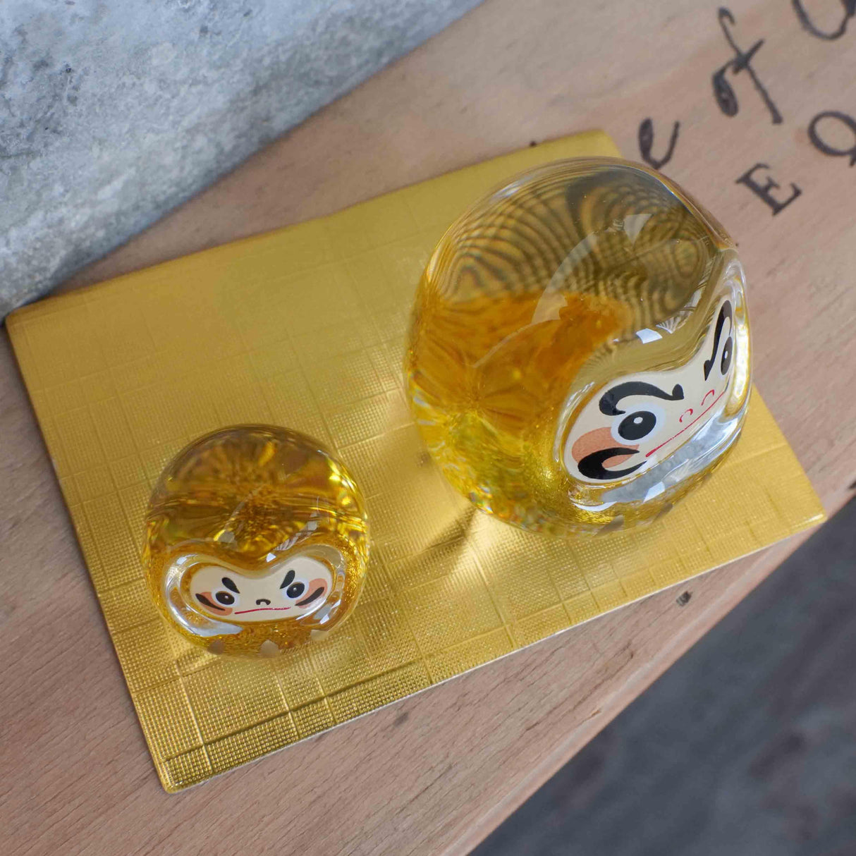 日本 金彩硝子 招福萬來 玻璃達摩組|裝飾品擺件 開店賀禮 入厝禮物