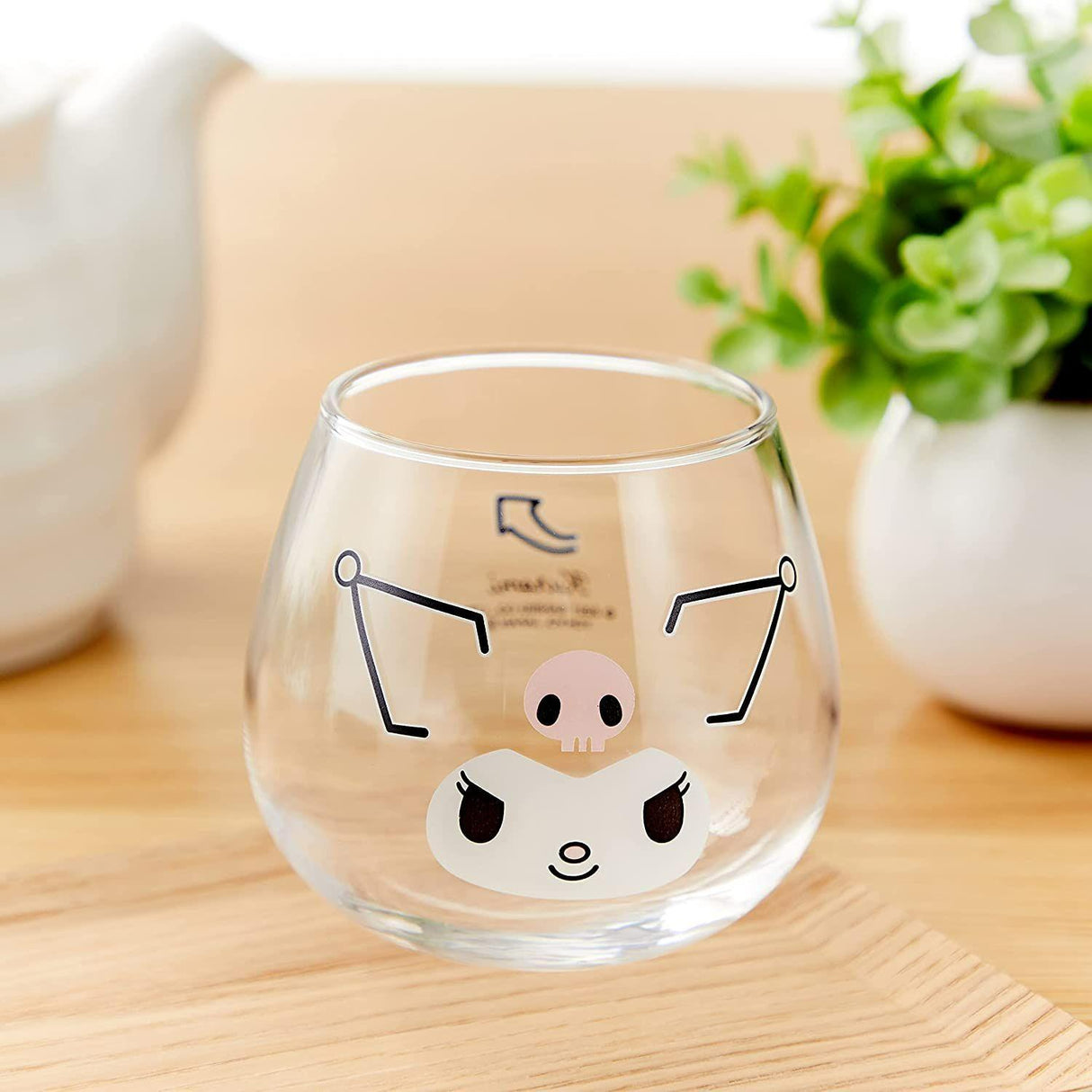 日本製不倒翁透明玻璃杯 牛奶杯 320ml|大耳狗 酷洛米 帕恰狗 Hello Kitty 美樂蒂 布丁狗