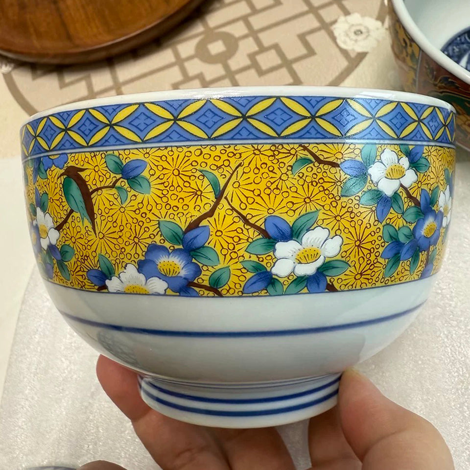 日本製 美濃燒 錦彩碗︱宮廷風 古伊萬里 日式餐具