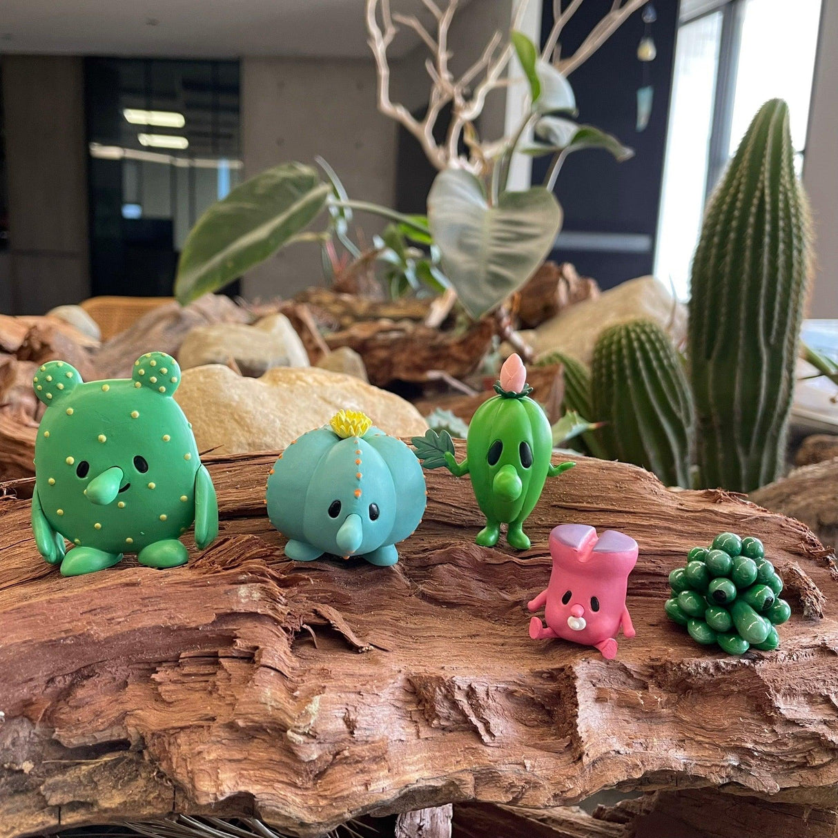 日本 熊貓之穴 仙人掌公仔 扭蛋|多肉植物 蛋糕裝飾 盆栽裝飾 - 富士通販
