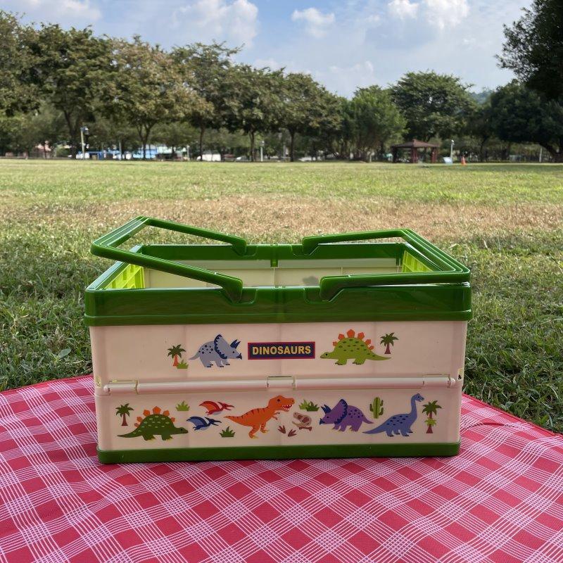 日本直送 摺疊收納籃-漢堡/哆啦A夢/恐龍/玩具總動員|居家收納摺疊籃 - 富士通販