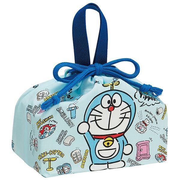 日本製 哆啦A夢 抽繩便當袋|兒童午餐袋 小叮噹 抽繩提帶 - 富士通販