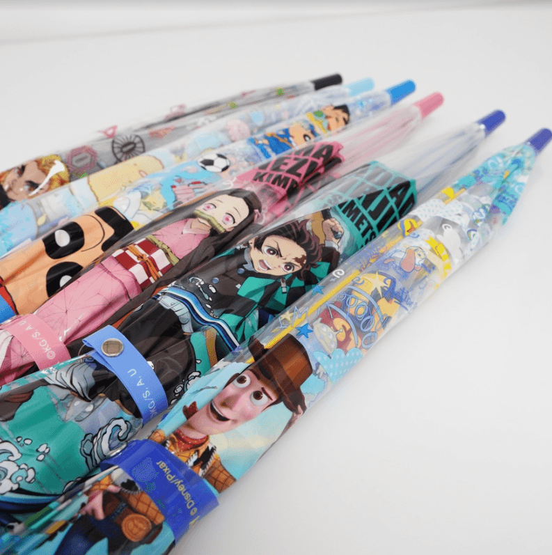 日本正版卡通雨傘|小朋友雨傘,鬼滅之刃、蠟筆小新、角落生物、迪士尼、哆啦a夢 - 富士通販