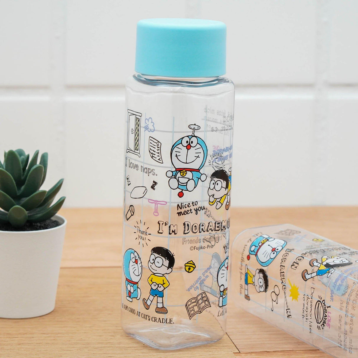 哆啦A夢水瓶|小叮噹大雄竹蜻蜓卡通造型水壺 - 富士通販