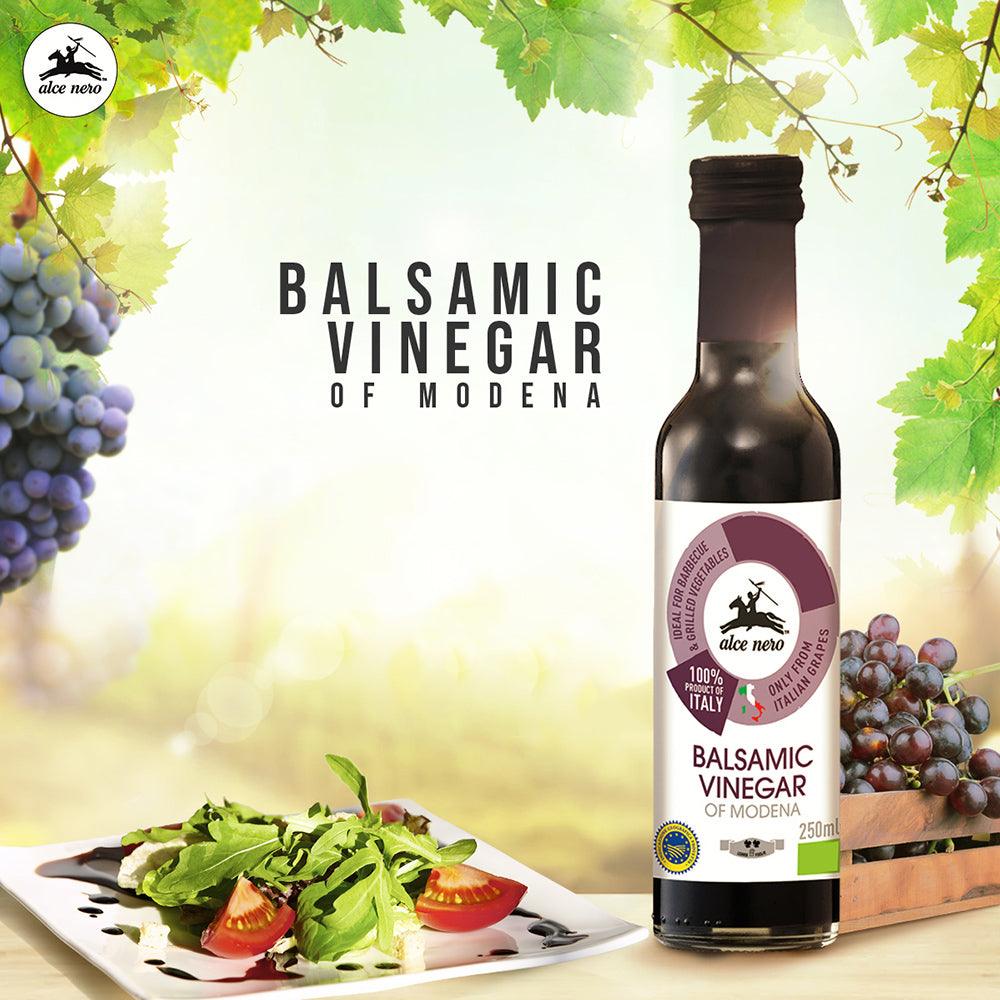 義大利 Alce Nero尼諾 巴薩米克醋 250ml |特製木桶釀造 葡萄原汁發酵 口感香醇 - 富士通販