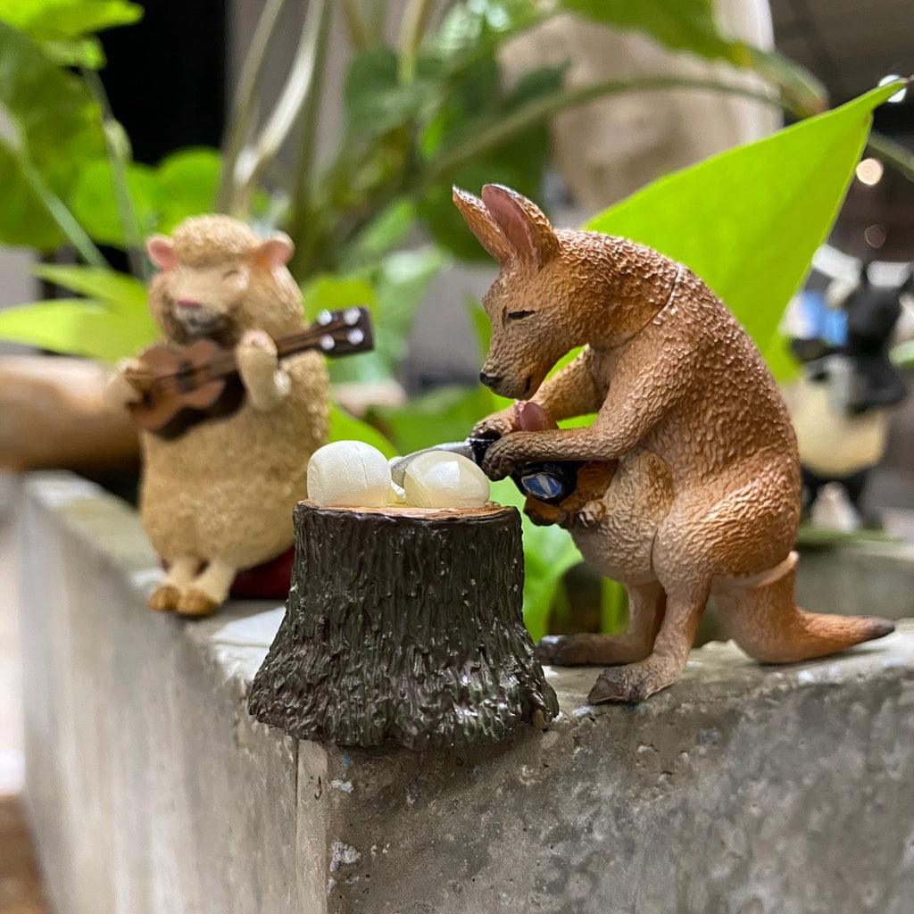 日本 朝隈俊男 animal camp 露營動物4 扭蛋 公仔|水獺 袋鼠 馬來貘 綿羊 牛頭梗 賤狗 - 富士通販