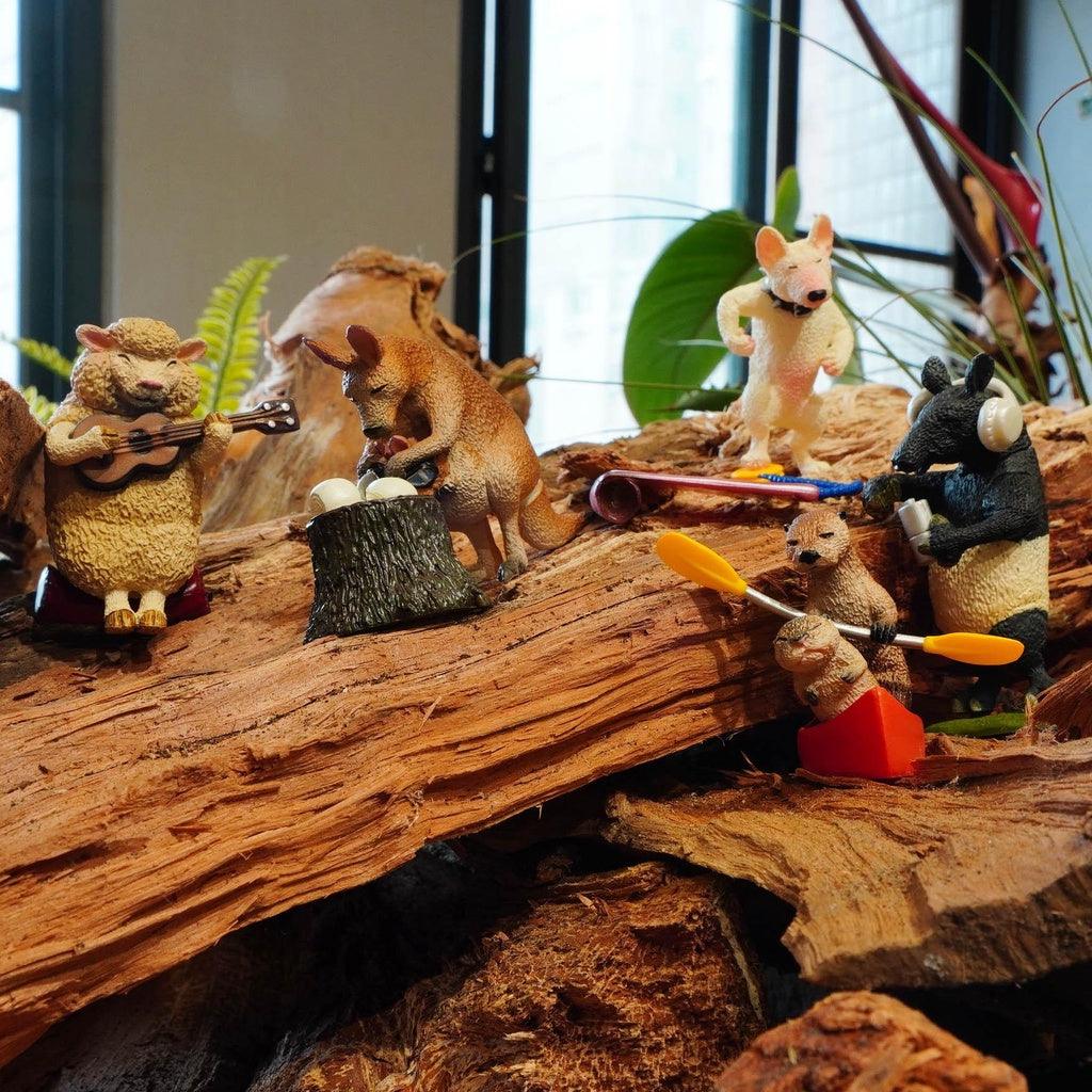 日本 朝隈俊男 animal camp 露營動物4 扭蛋 公仔|水獺 袋鼠 馬來貘 綿羊 牛頭梗 賤狗 - 富士通販