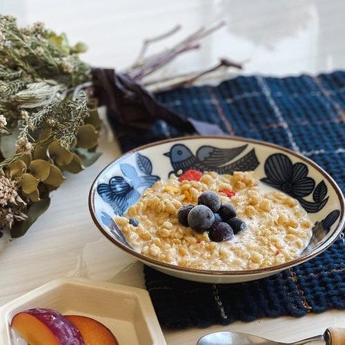 日本製 ARDEA 復古花鳥餐盤|蛋糕 甜點 點心 沙拉 - 富士通販