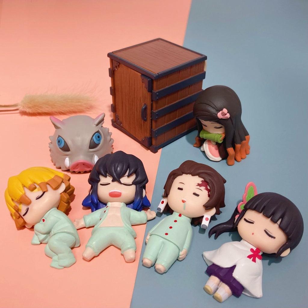 日本萬代 BANDAI 鬼滅之刃 扭蛋 愛睏公仔|禰豆子 炭治郎 善逸 伊之助 香奈乎 - 富士通販