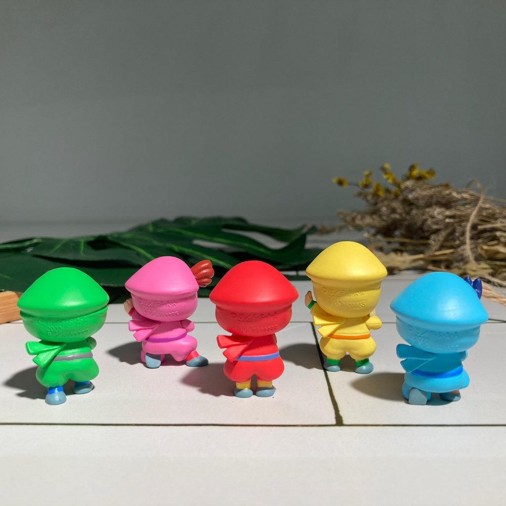 日本萬代 BANDAI 蠟筆小新扭蛋 幽靈忍者珍風傳排隊公仔|蠟筆小新、妮妮、正男、風間、阿呆 - 富士通販
