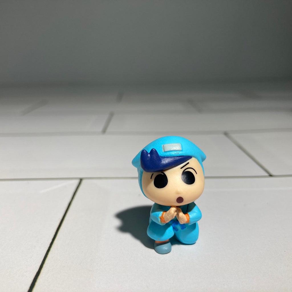 日本萬代 BANDAI 蠟筆小新扭蛋 幽靈忍者珍風傳排隊公仔|蠟筆小新、妮妮、正男、風間、阿呆 - 富士通販