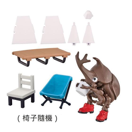 日本 BANDAI 萬代 動物露營公仔場景組02|扭蛋公仔 場景模型 露營扭蛋 - 富士通販