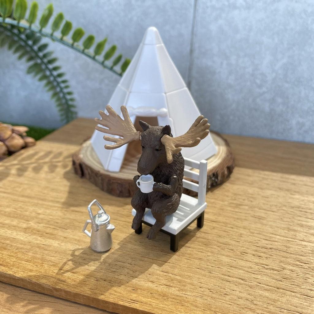 日本 BANDAI 萬代 動物露營公仔場景組02|扭蛋公仔 場景模型 露營扭蛋 - 富士通販