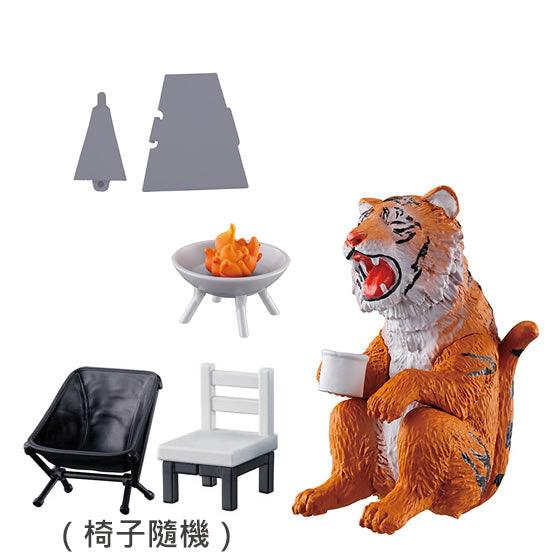 日本 BANDAI 萬代 動物露營公仔場景組03|扭蛋 療癒小物 擺飾 - 富士通販