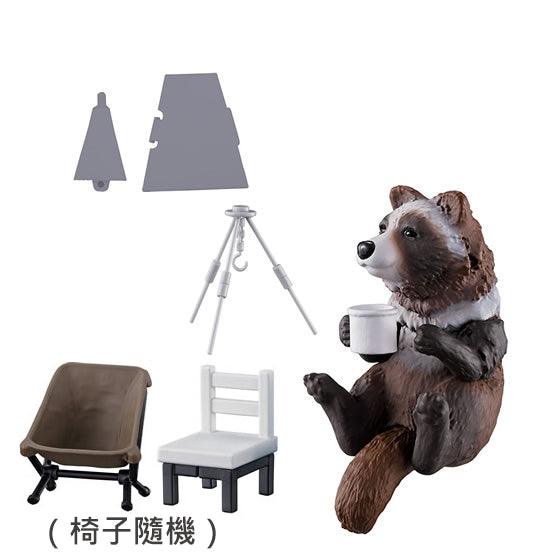 日本 BANDAI 萬代 動物露營公仔場景組03|扭蛋 療癒小物 擺飾 - 富士通販