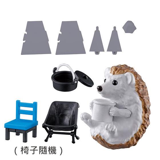 日本 BANDAI 萬代 動物露營公仔場景組03|扭蛋 療癒小物 擺飾 - 富士通販