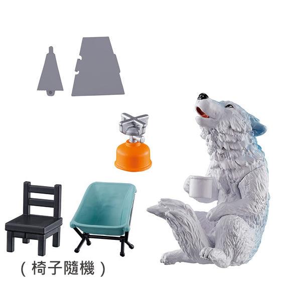 日本 BANDAI 萬代 動物露營公仔場景組03|扭蛋 療癒小物 擺飾 - 富士通販