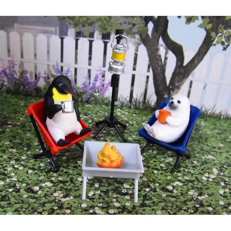 日本 BANDAI 萬代 動物露營公仔場景組06|模型公仔 露營扭蛋 - 富士通販