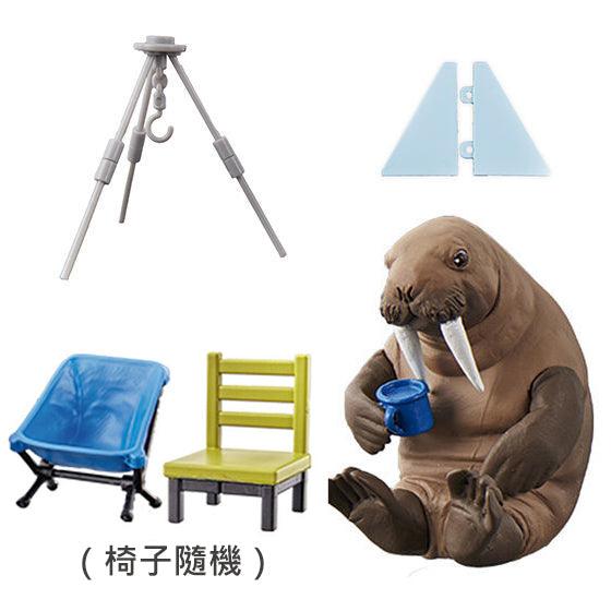 日本 BANDAI 萬代 動物露營公仔場景組06|模型公仔 露營扭蛋 - 富士通販