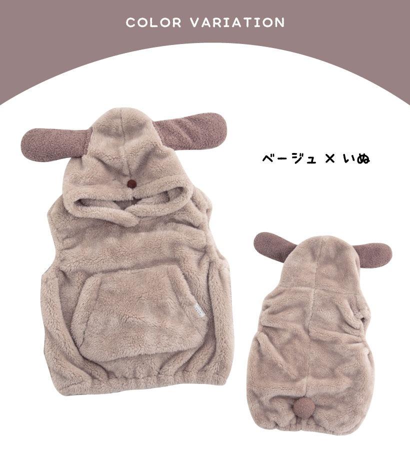 日本 BISQUE 動物造型 柔軟保暖背心|適合2-5歲 - 富士通販