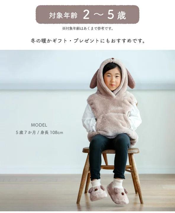 日本 BISQUE 動物造型 柔軟保暖背心|適合2-5歲 - 富士通販