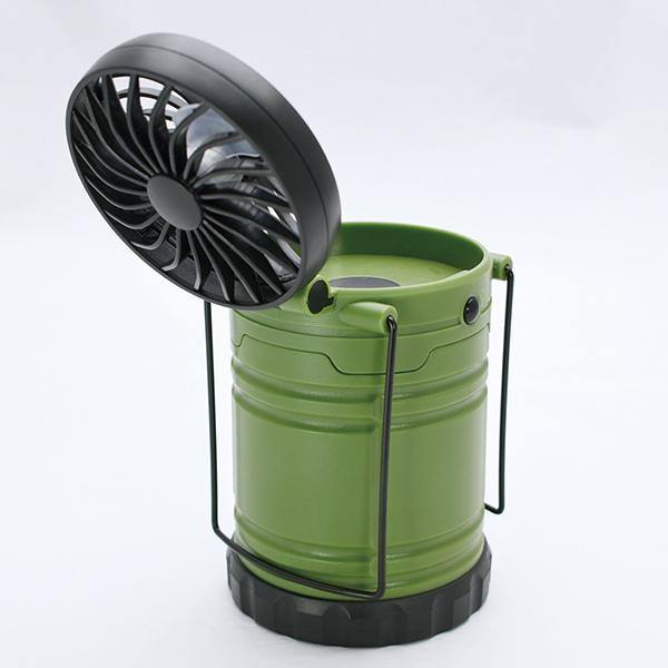 日本 BRIGHT&COOLER 可伸縮LED手提風扇|LED露營燈-五種顏色 - 富士通販