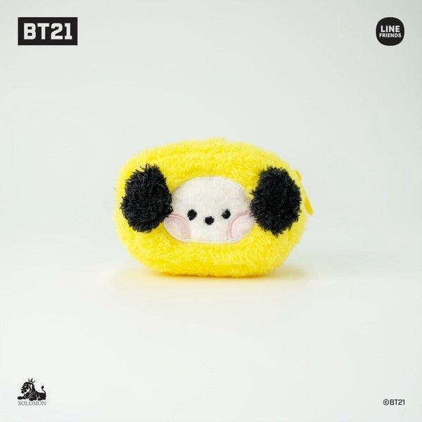 BT21 minini 絨毛 小物收納包|零錢包 包包吊飾 AirPods包 - 富士通販