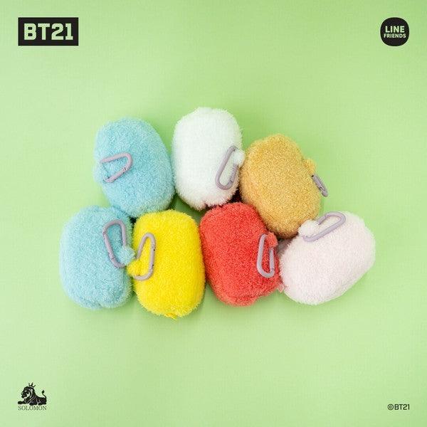 BT21 minini 絨毛 小物收納包|零錢包 包包吊飾 AirPods包 - 富士通販