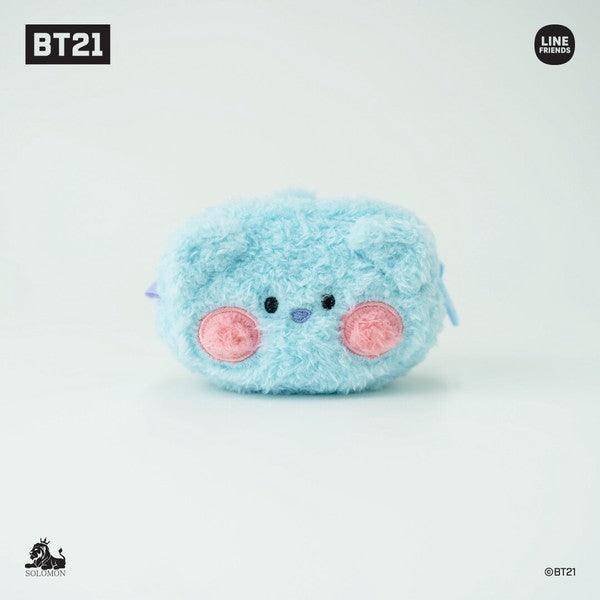 BT21 minini 絨毛 小物收納包|零錢包 包包吊飾 AirPods包 - 富士通販