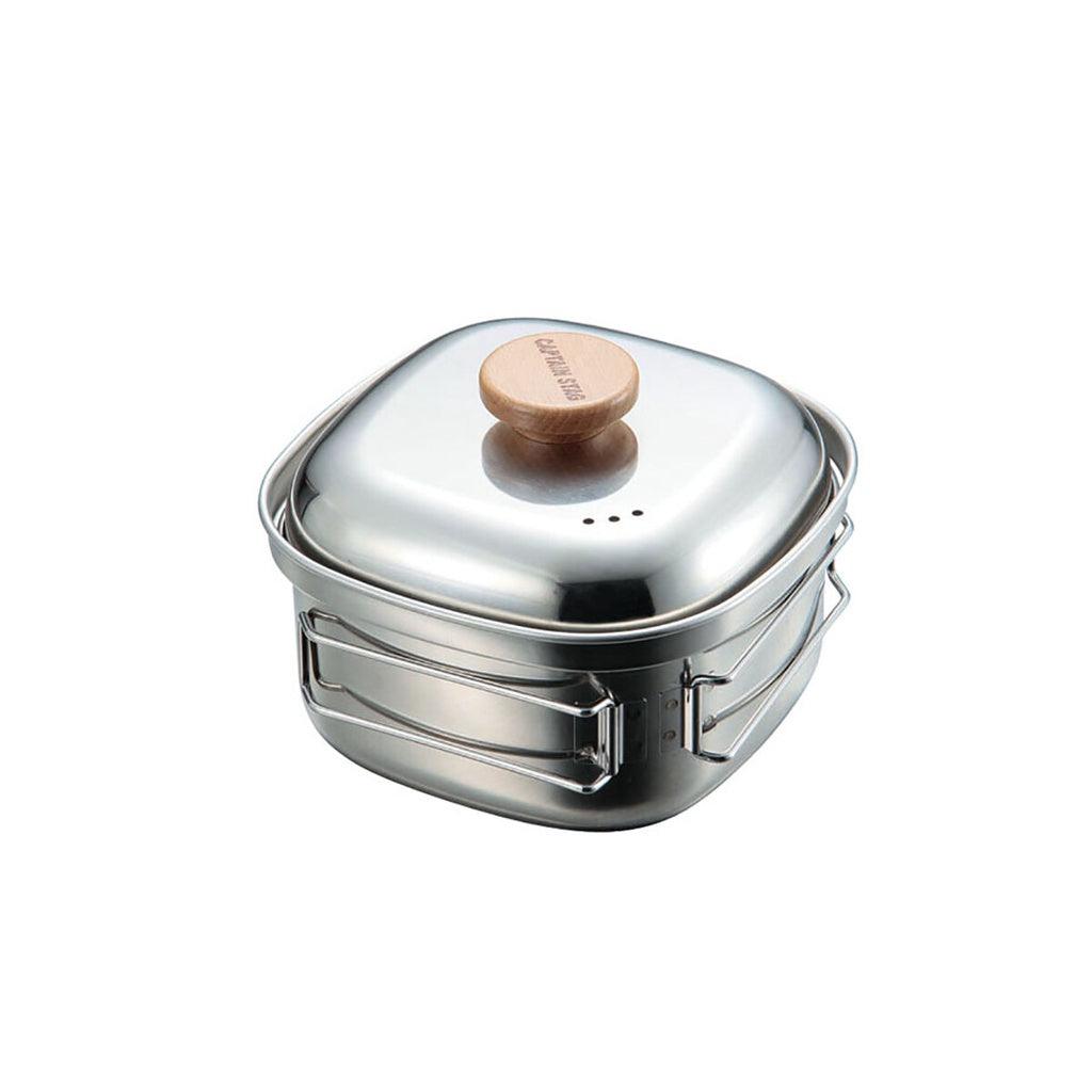 Captain Stag 鹿牌 不銹鋼鍋 泡麵鍋 泡麵碗 把手鍋 瀝水碗 露營鍋 露營用品 - 富士通販