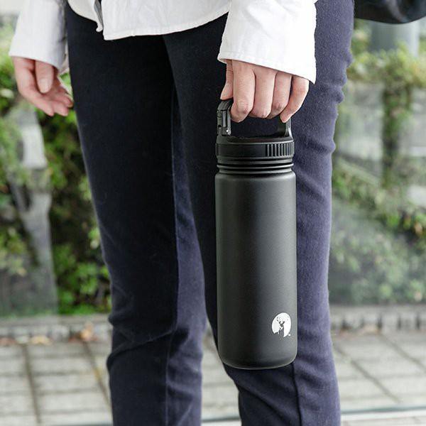 日本Captain Stag鹿牌 露營外出隨行杯|真空保溫瓶 |HD 提把登山扣 500ml-三色可選 - 富士通販