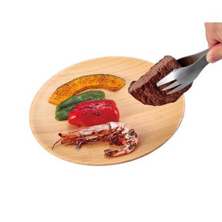 CAPTAIN STAG 鹿牌不鏽鋼湯叉夾 | 夾子 湯匙 叉 餐具 兩用 野炊 露營 不銹鋼 - 富士通販