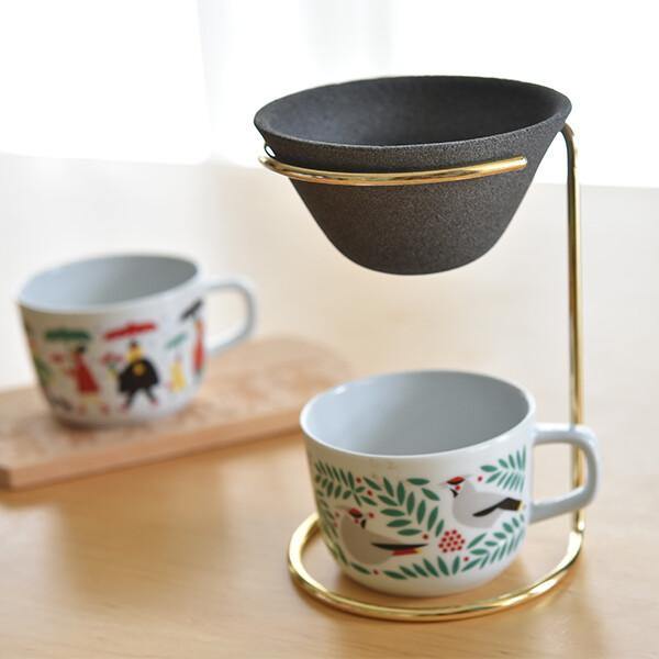 日本Ceraful 波佐見焼 |陶瓷手沖咖啡過濾杯連不銹鋼架-日本製 - 富士通販