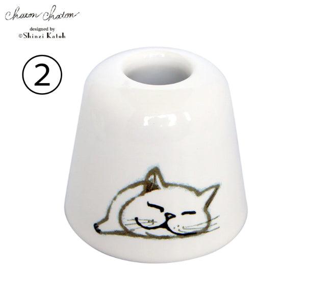 日本 Chaton Chaton 貓咪牙刷架|筆架 文具架 收納架 - 富士通販