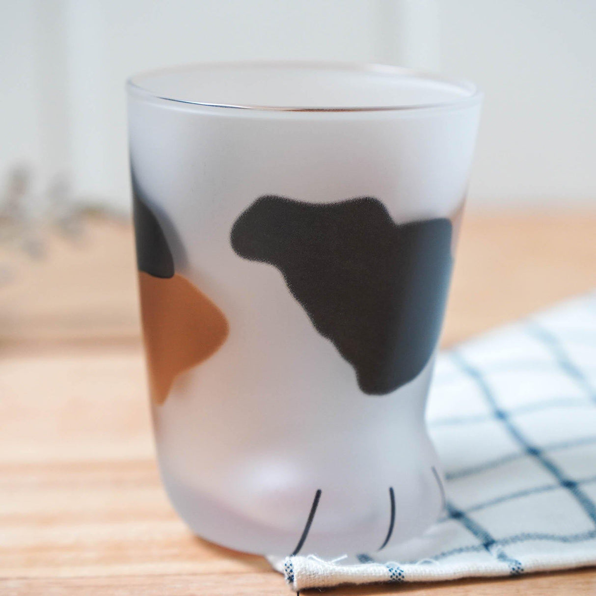 日本Coconeco貓掌玻璃杯|三花貓、橘貓、乳牛貓 - 富士通販