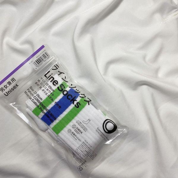 日本全家限定抗菌除臭長襪|Convenience Wear線條襪 - 富士通販