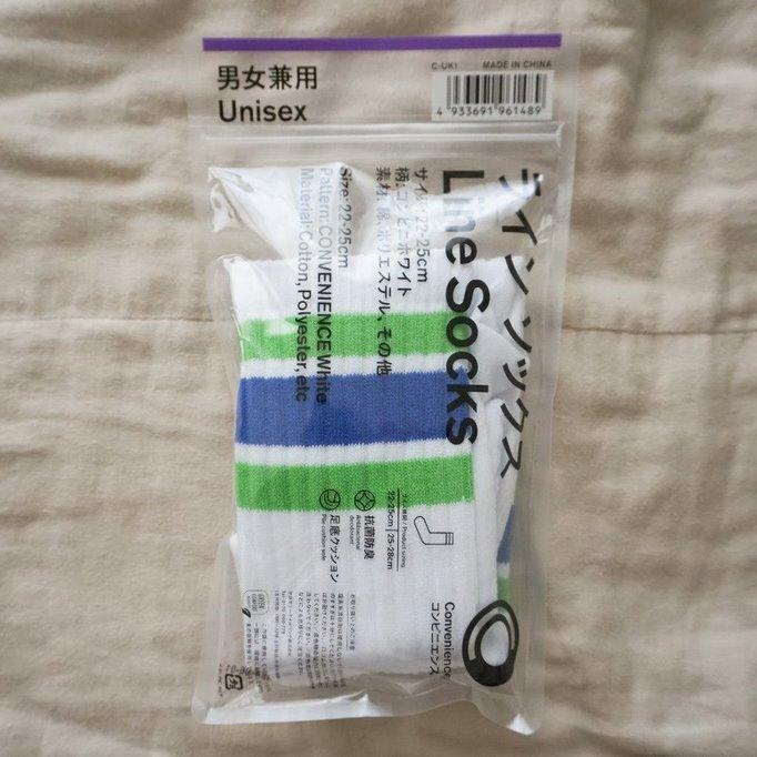 日本全家限定抗菌除臭長襪|Convenience Wear線條襪 - 富士通販